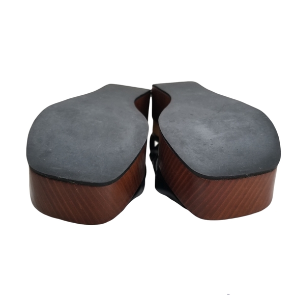 Paul Smith Black Platform Sandals Cross Over Slingback Open Toe Sandals 6.5 - Picture 11 of 15